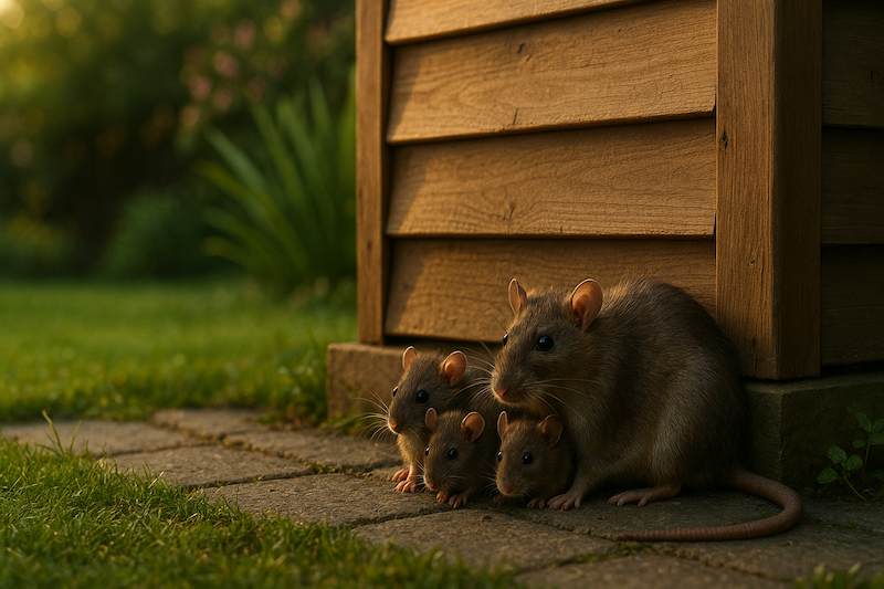 Rats Under Decking & Garden Sheds in Tring